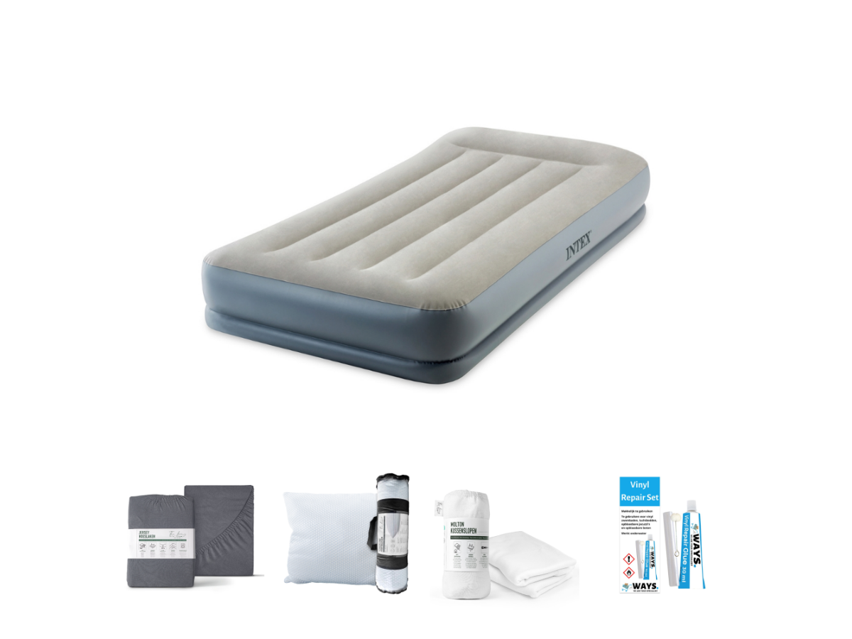 Intex Mid-Rise 191 x 99 cm Luchtbedset - 5-delig