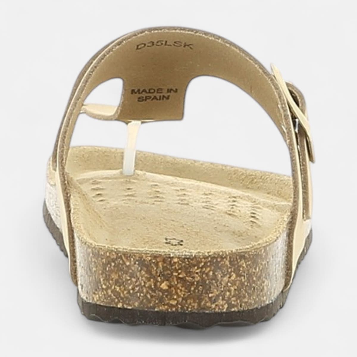 Mules semelle liège Femme taupe