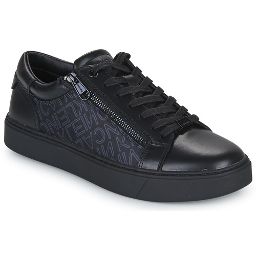 Calvin Klein Jeans - LOW TOP LACE UP W/ZIP MONO - Noir