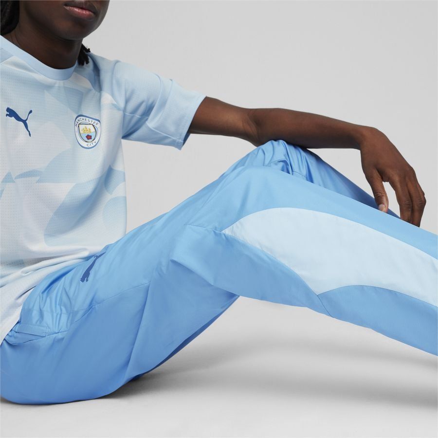 Manchester City Bas de Survêtement Avant-Match Woven - Bleu/Silber