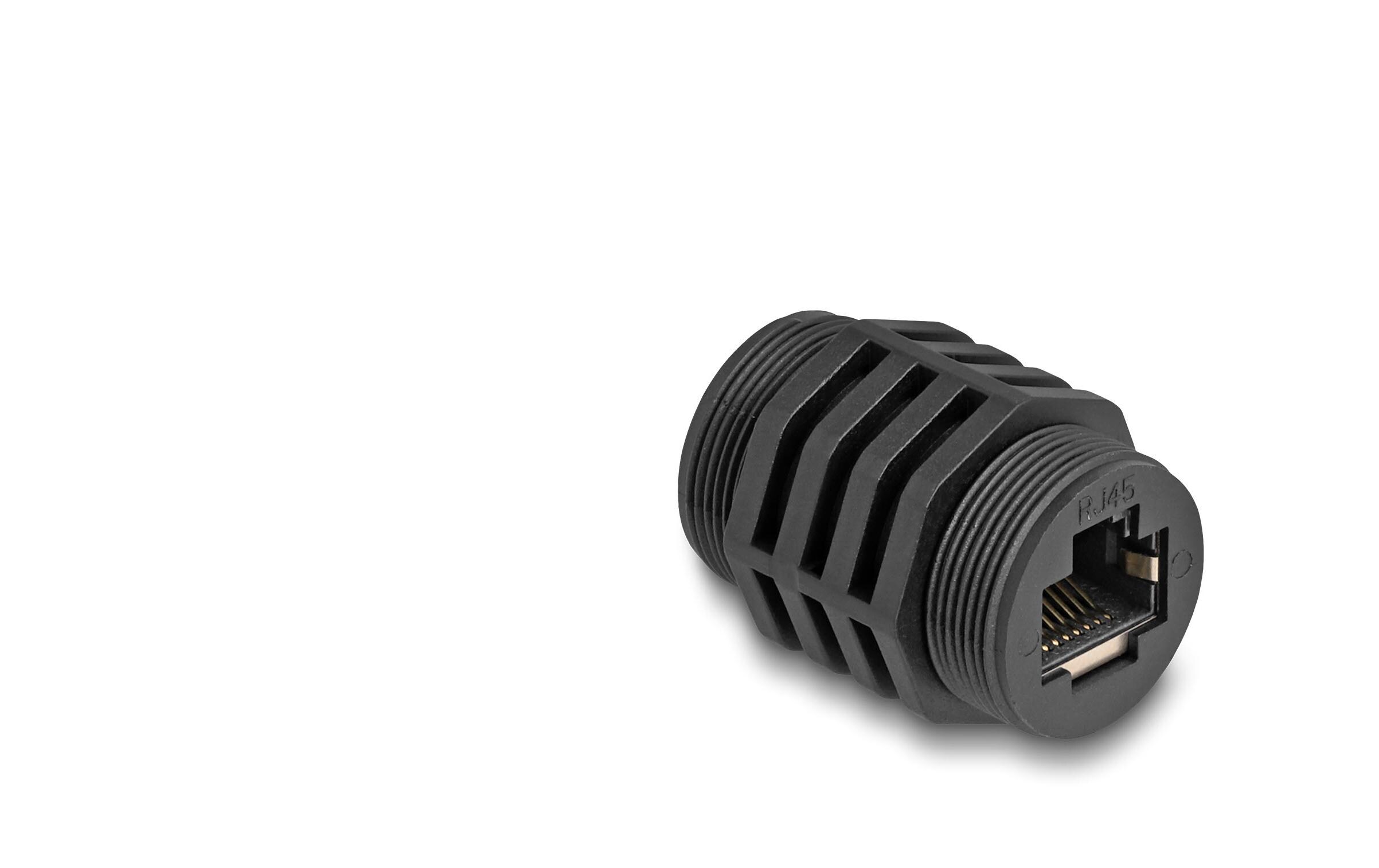 Einbaumodul RJ45 Cat.6A, IP67 staub- und wasserdicht 1 StückDelock RJ45 Cat.6A Einbaumodul IP67 staub- und wasserdicht