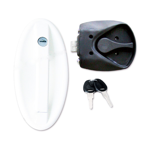 Serrure complète FAP 1095 blanc