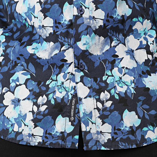 Chemise Manches Longues Casting Bleu Marine Floral