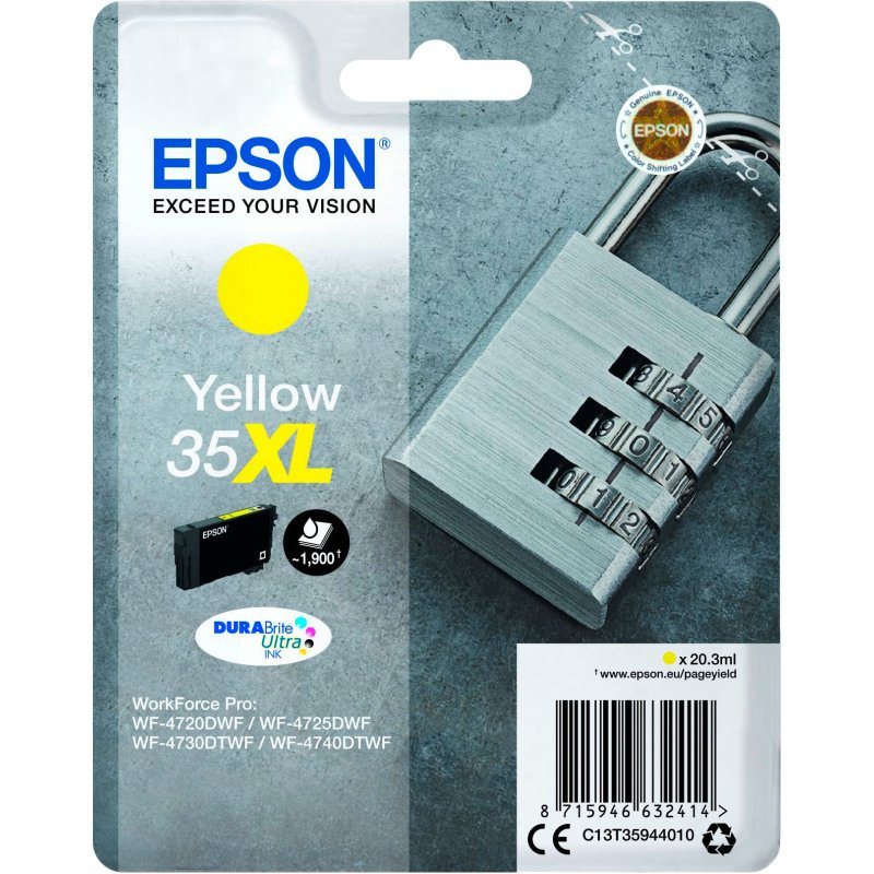 Epson 35XL cartouche haute capacité couleurs pour imprimante jet d'encre