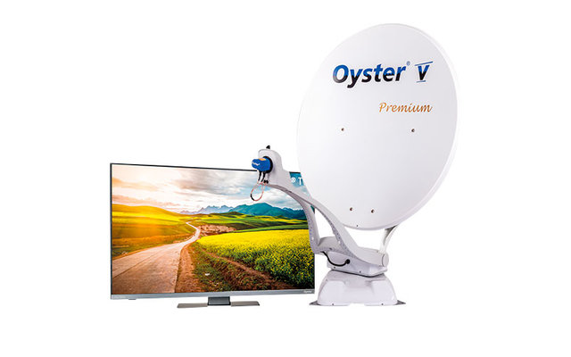 Ten HaaftOyster V 85 Premium Twin Skew Sat-Anlage inkl. Fernseher