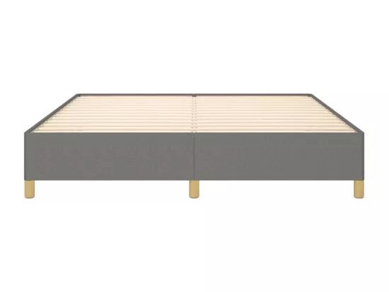 Sommier à lattes de lit Gris foncé 160x200 cm Tissu