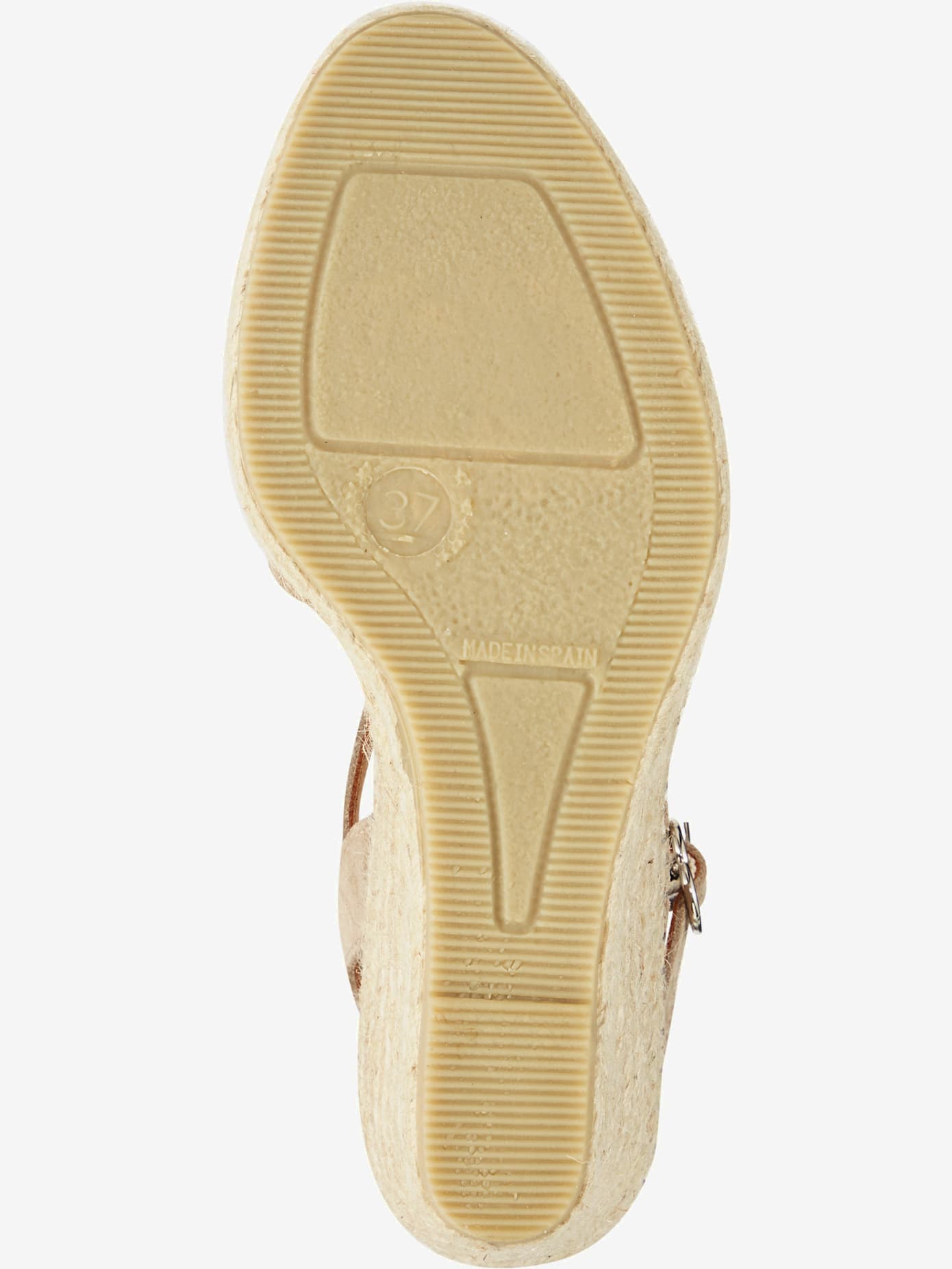 Espadrilles compensées cuir velours de vache.