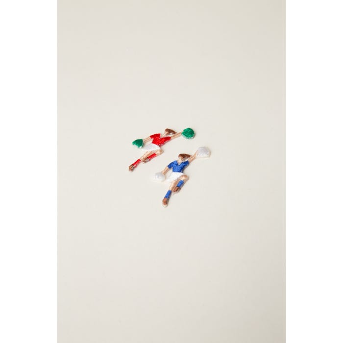 Atelier Veritas-Set van 2 patches met cheerleaders 4 cm