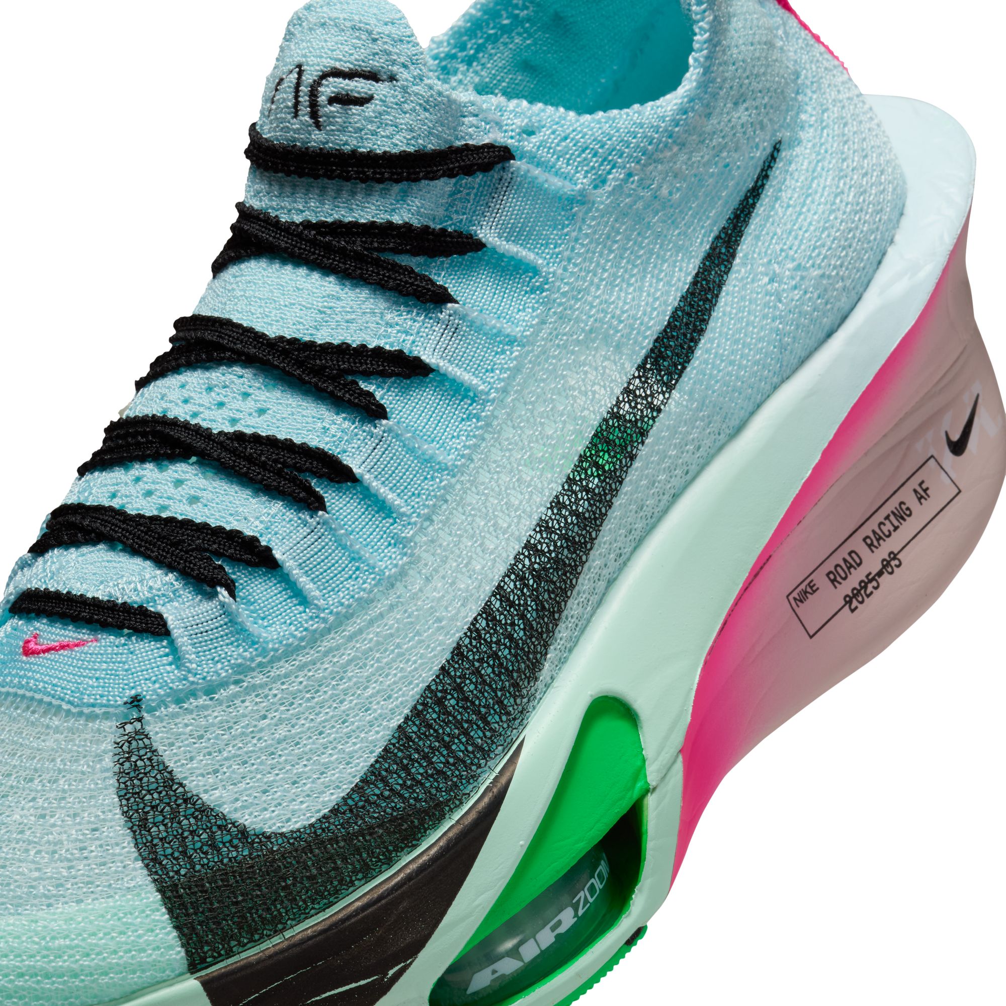 Alphafly 3 Dame 400/Glacier Blue/Mint Foam/Green Shock/Black