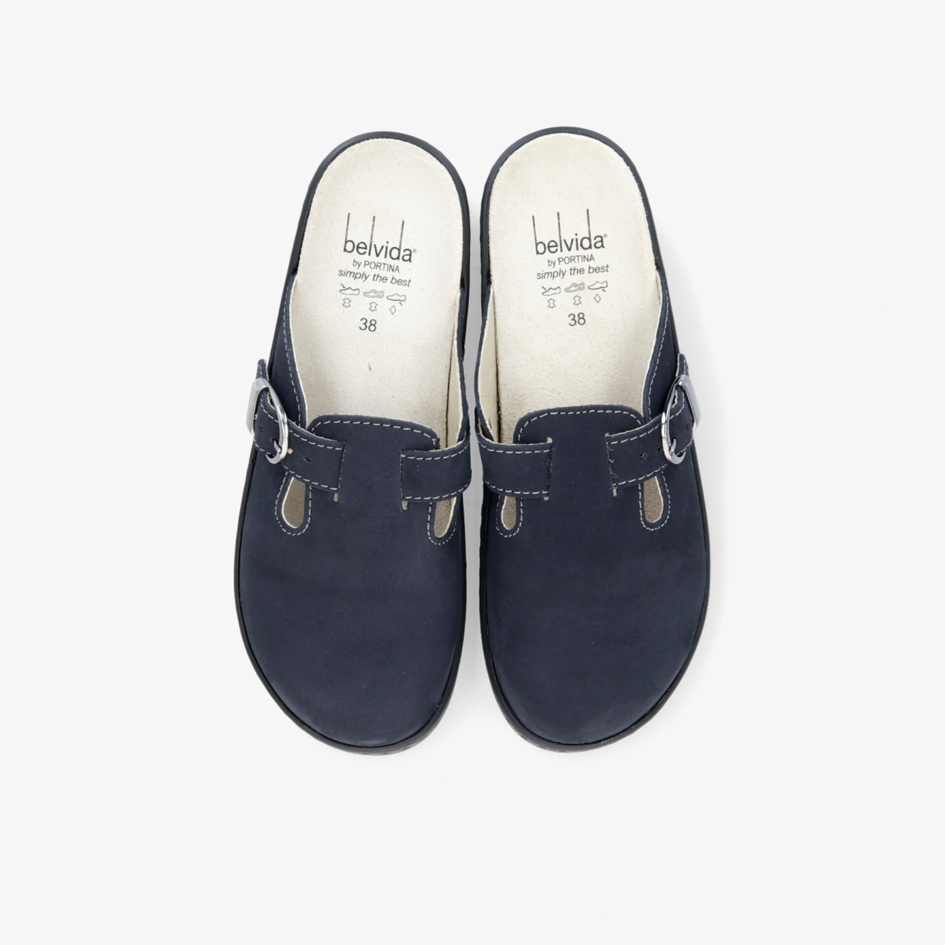 Belvida Hausschuhe blau