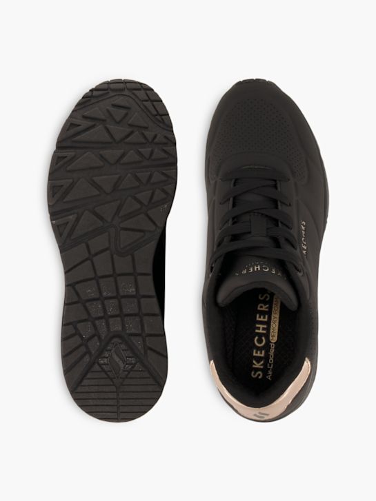 Skechers UNO WEDGE-HI STEPS Sneaker Schwarz