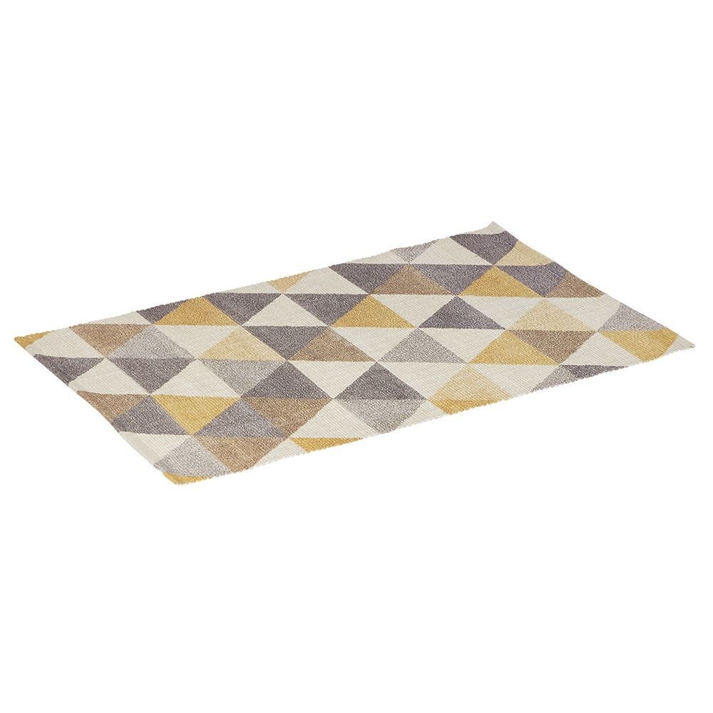 Tapis imprimé design géométrique plastique recyclé 100x150 cm
