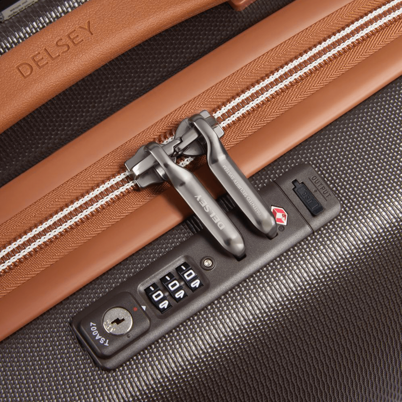 Valise cabine rigide Châtelet air 2.0 Port USB 55 cm Chocolat