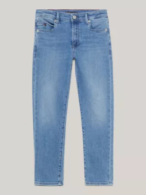 Calça jeans moderna de corte reto
