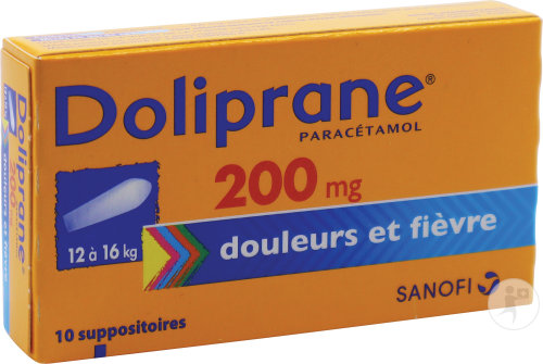 Doliprane 200mg Paracétamol Douleurs Et Fièvre 10 Suppositoires Sécables