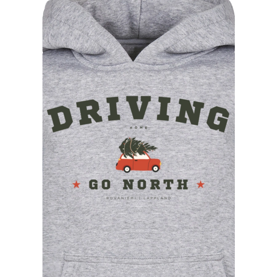 F4NT4STIC Basic Kids Hoodie Driving Home Weihnachten heathergrey