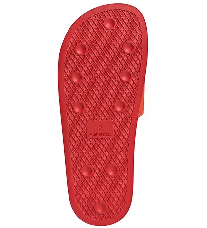 adidas Originals Bådesandaler - Adilette - Active Rød m. Øjne