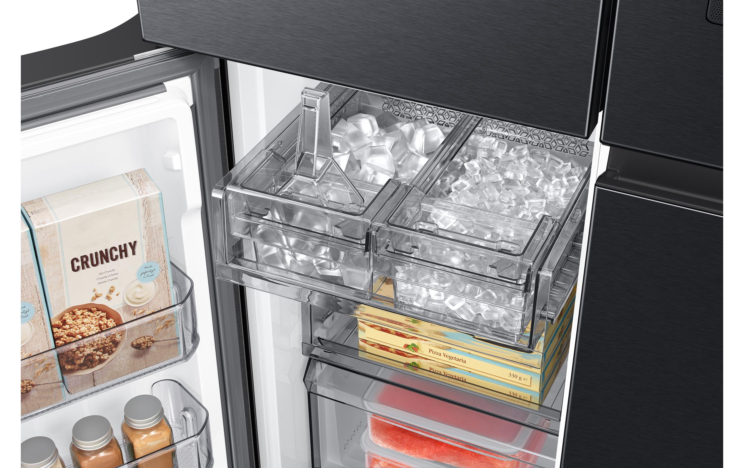 Foodcenter RF9000D French Door AI Family Hub Anthrazit<br>Side by Side Kühl- und Gefrierteil
