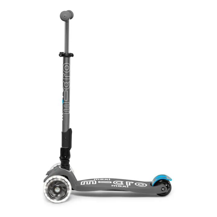 Micro Trottinette Maxi Micro Deluxe Pliable LED | Gris