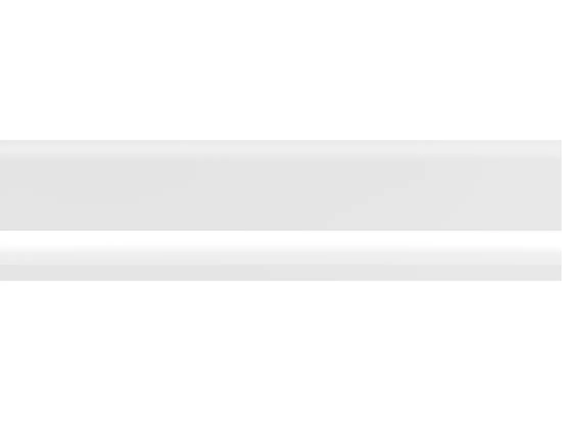 Lot de 3 plinthes en polystyrène L290 x l1.8 x H10 cm blanc - COREO