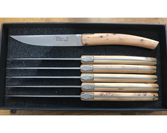 Le Thiers Pirou Table Genévrier - coffret de 6 pièces Couteaux Table par Goyon Chazeau