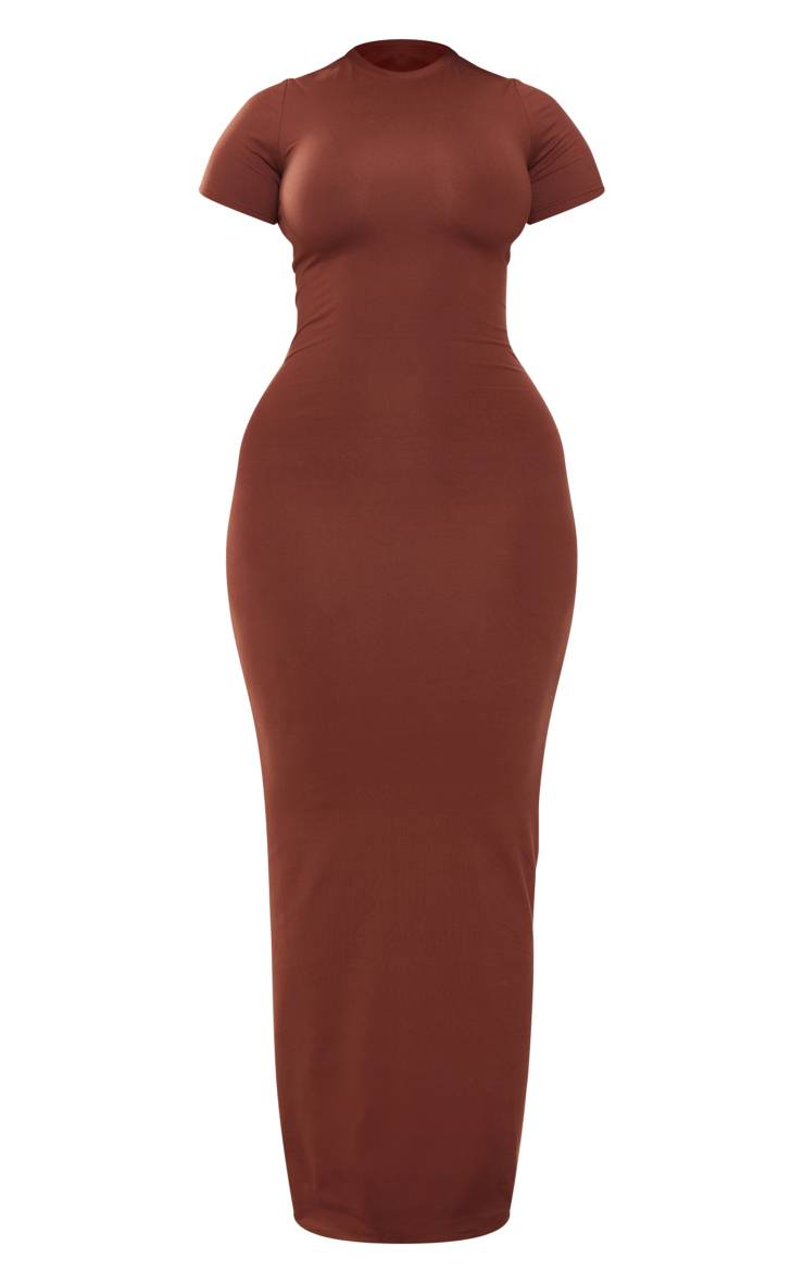 Chocolat Robe Maxi Sculptante Moulante
