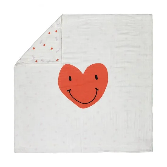 Couverture de bébé divinement douce   Cœur        100 x 100 cm   de               Lässig