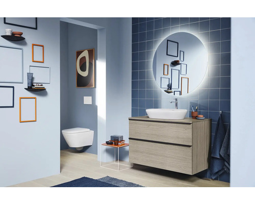 DURAVIT wandclosetset D-Neo, diepe spoeling, open rand, glanzend wit met toiletzitting 45770900A1