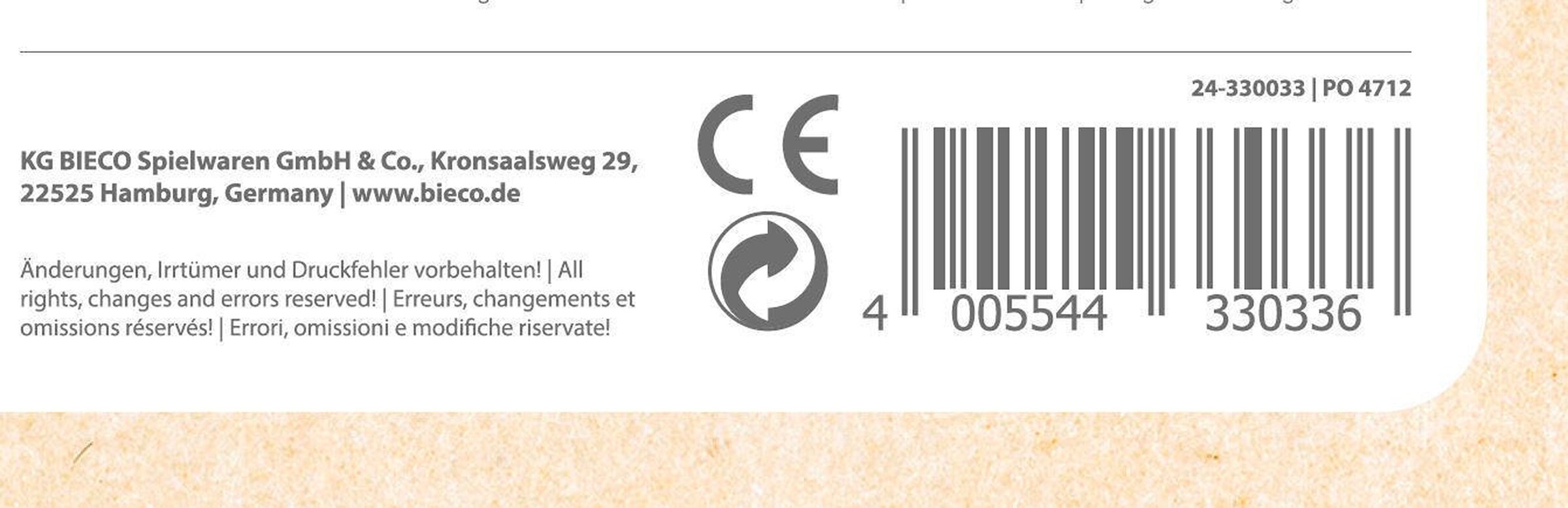 Bieco Regenbogen aus Holz - ab 12 Monate Blau