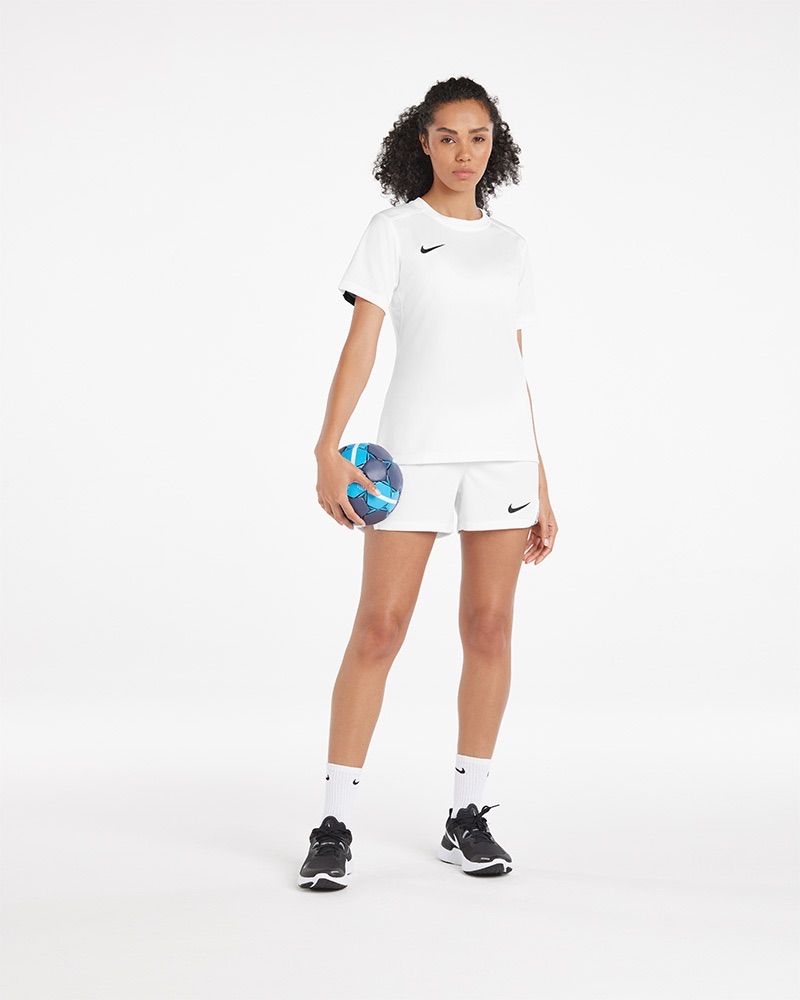 Maillot de hand Nike Team Court Blanc pour femme