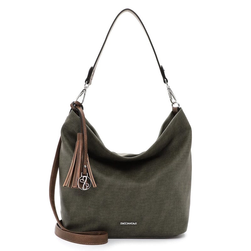 Emily & Noah Elke Bag in Bag Buidel Olive / Cognac