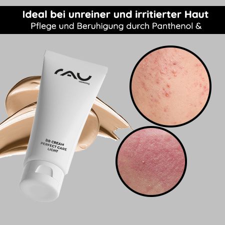 RAU Cosmetics BB Cream Light LSF12 Make Up, Glow, Pflege, UV-Schutz 5in1 Creme ohne Flecken