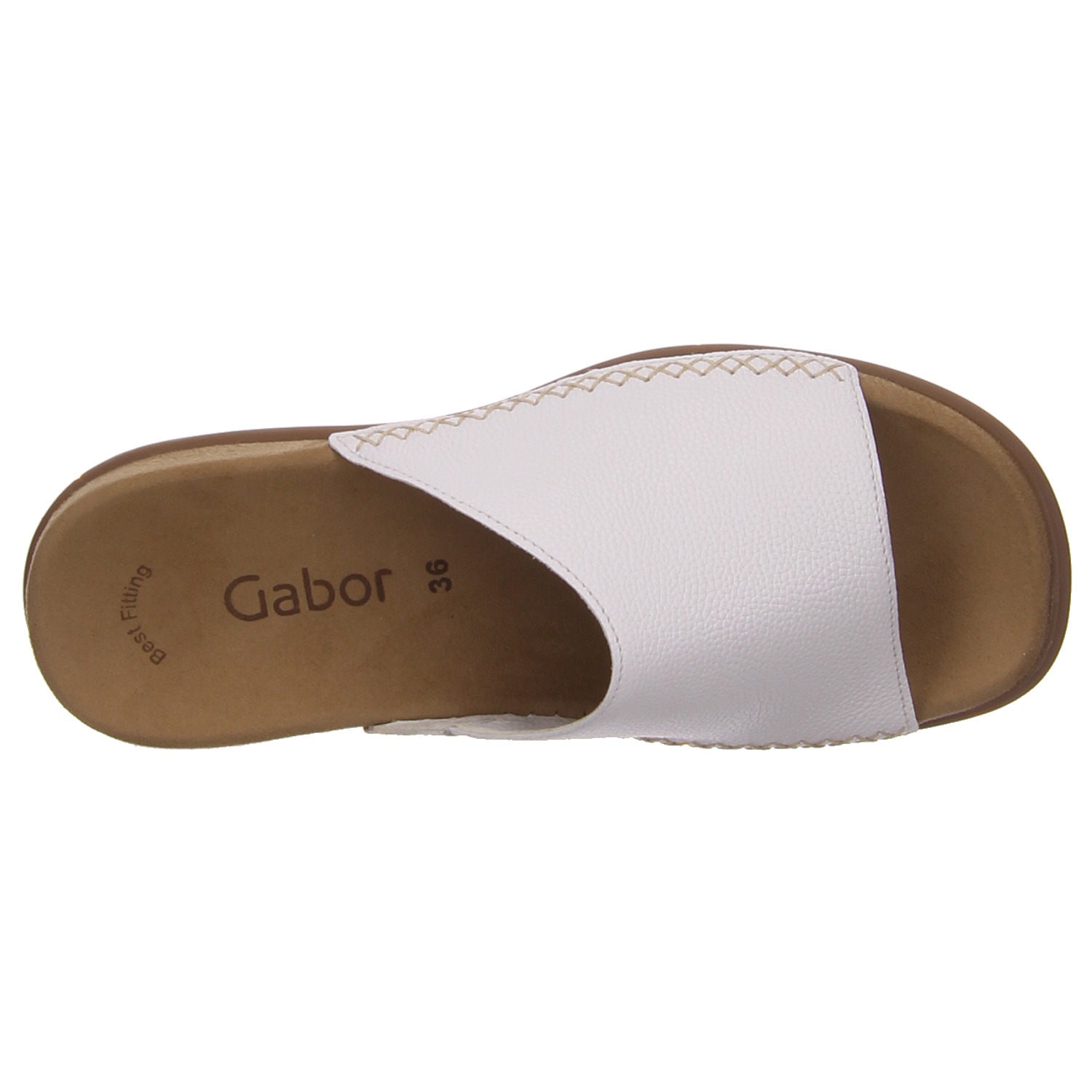 Gabor Pantolette weiß weiss/weiss kombi