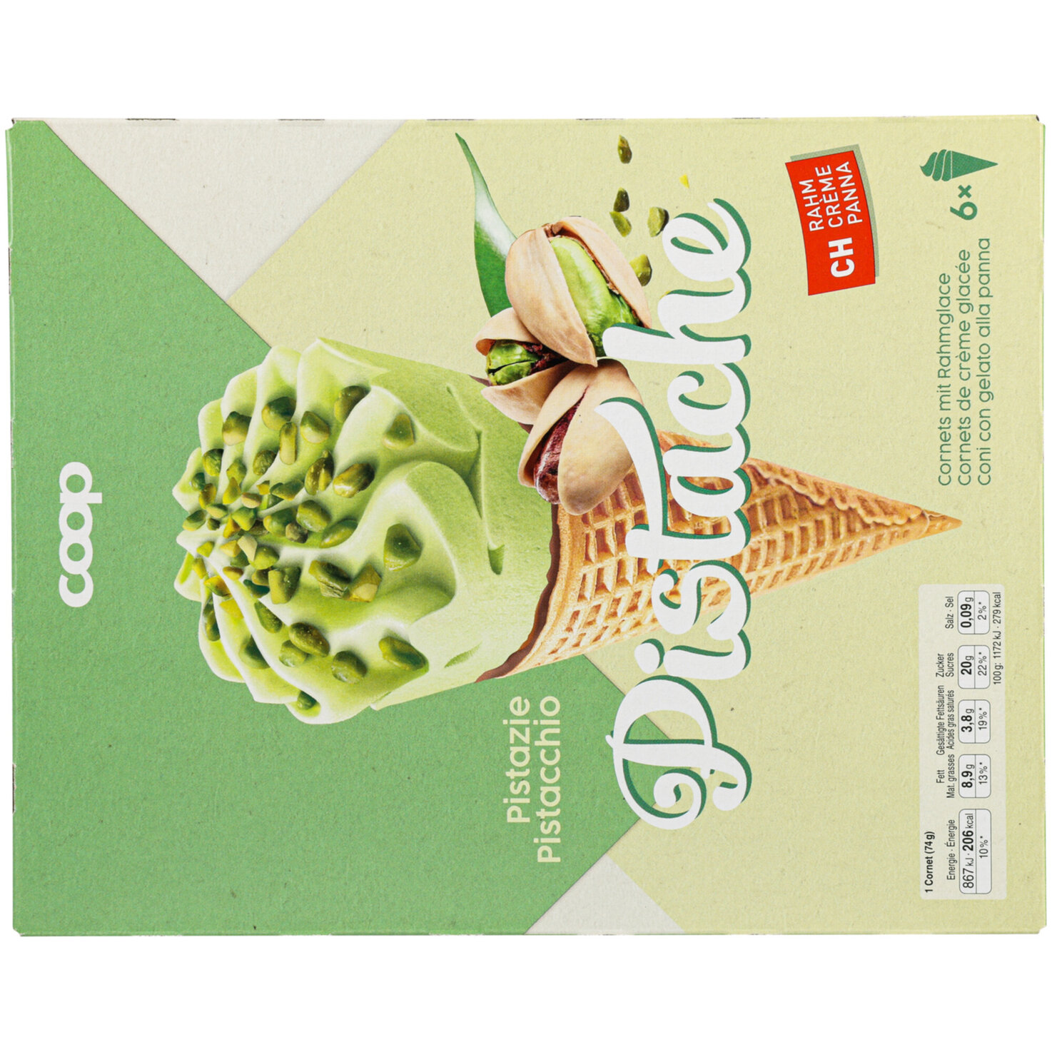 Cornet Pistache 6x125ml