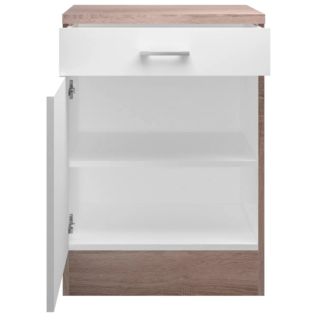 Küchenunterschrank Samoa US 60 Best Price weiss,Eiche