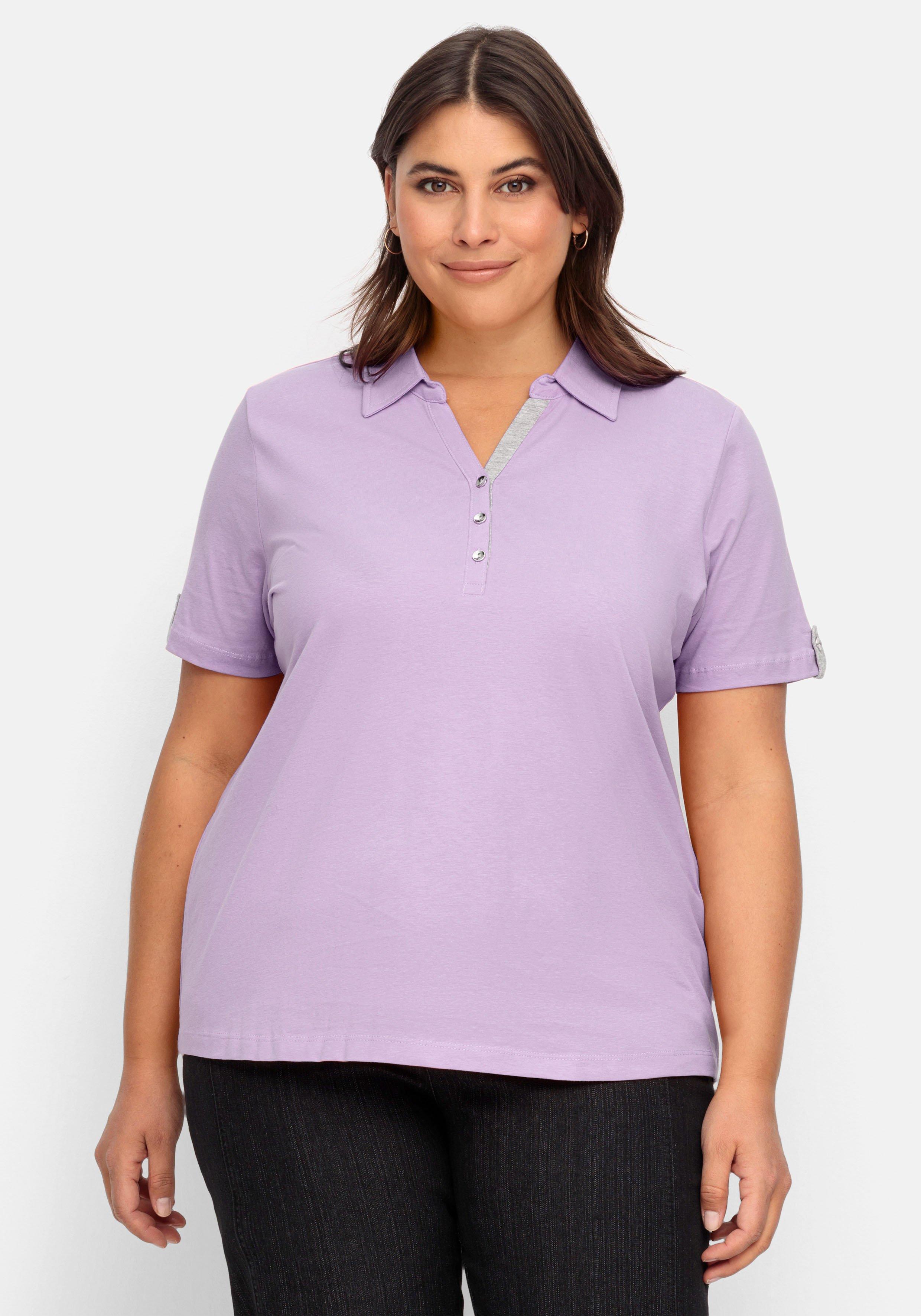 Poloshirt mit kurzem Arm und Kontrastdetails