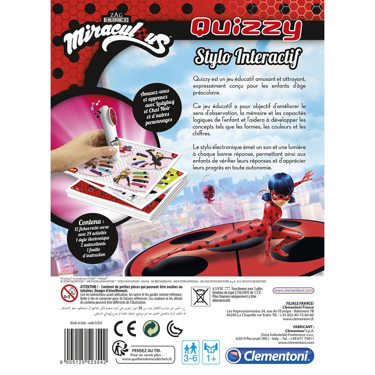 Jeu éducatif Quizzy Miraculous