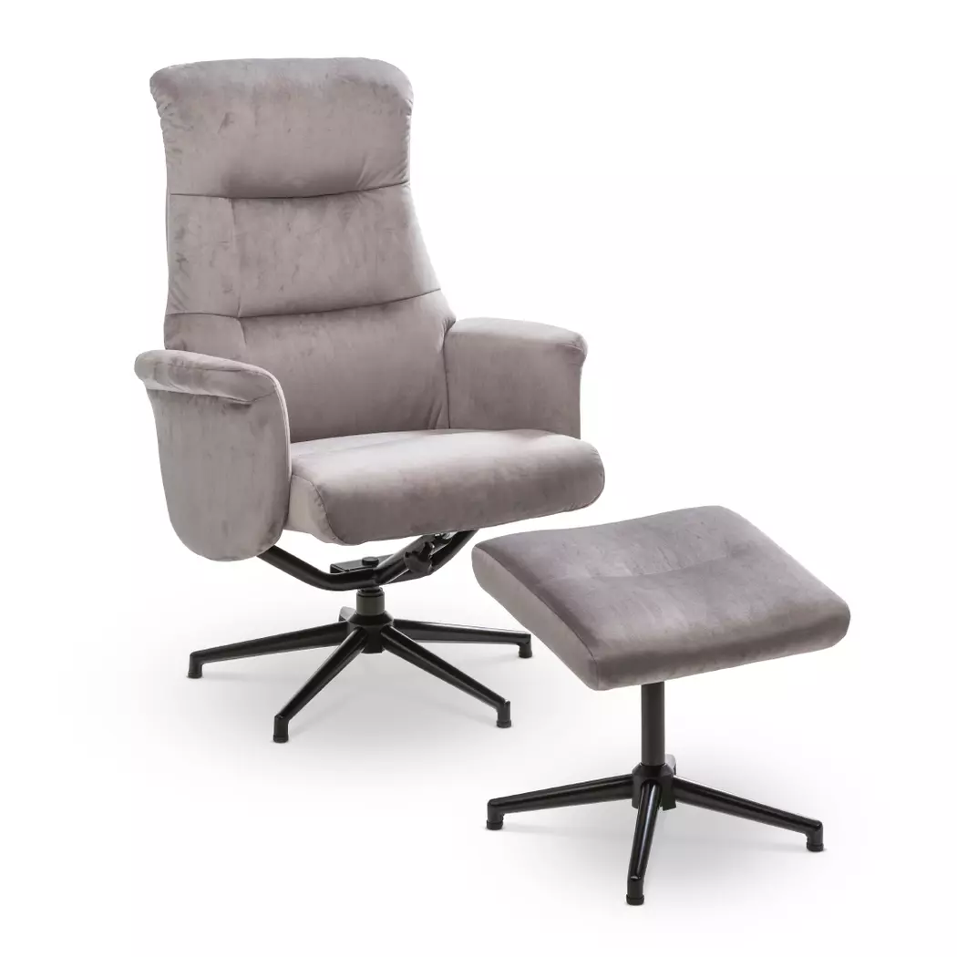 Sessel mit Hocker Roger