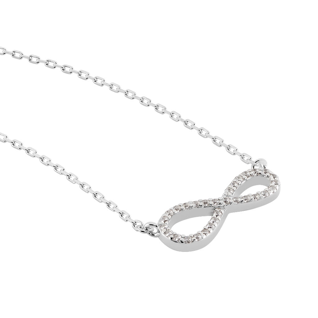 Collier Veda Argent Blanc Oxyde De Zirconium