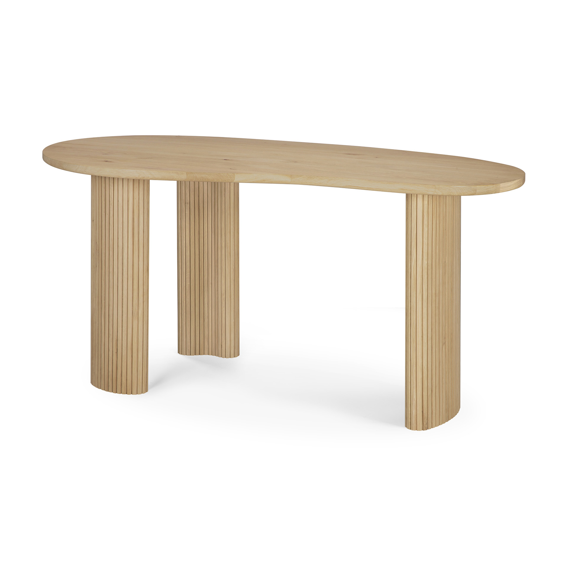 Bureau Boomerang 160 cm eiken