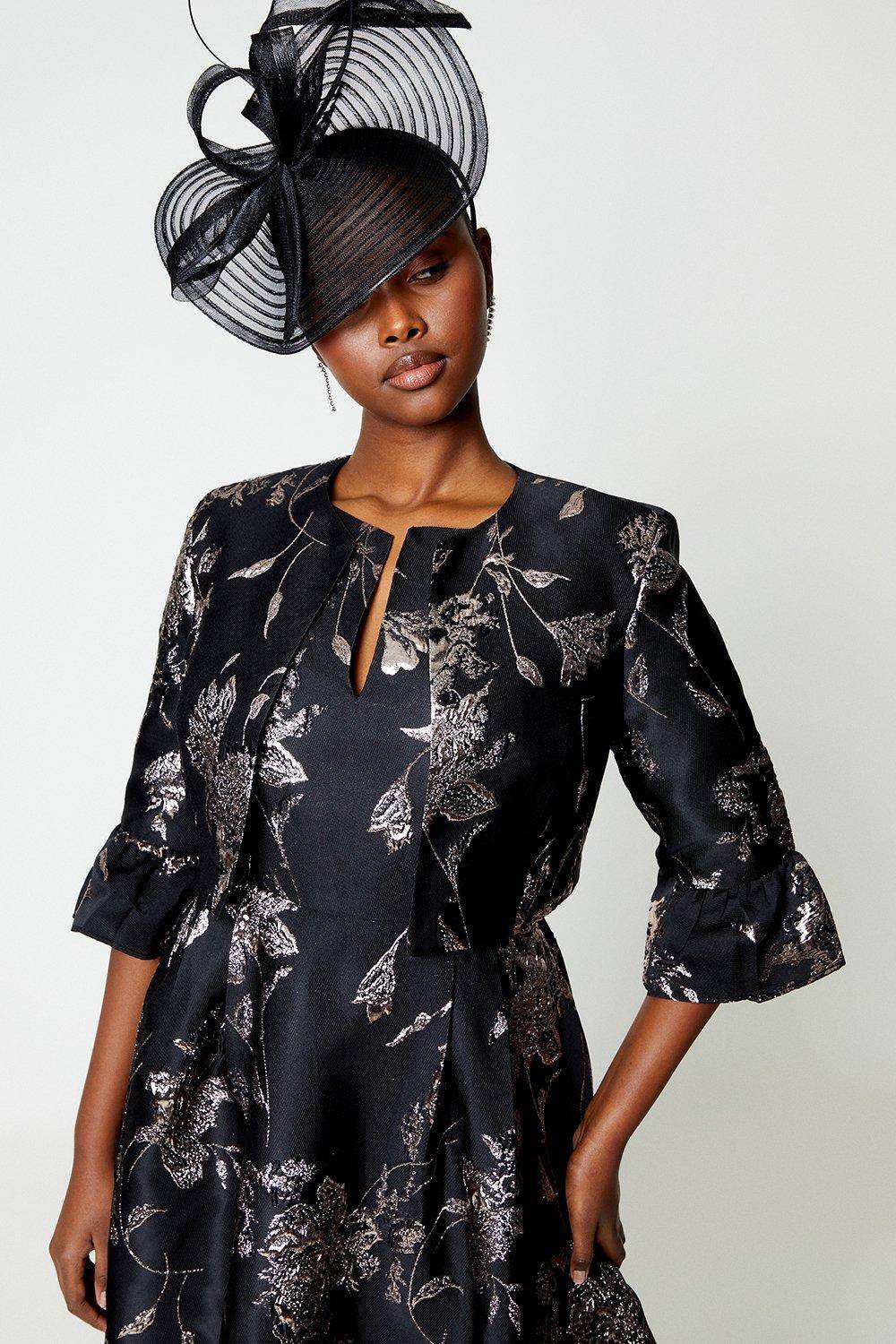 Coast Veste Jacquard à Poignets Évasés