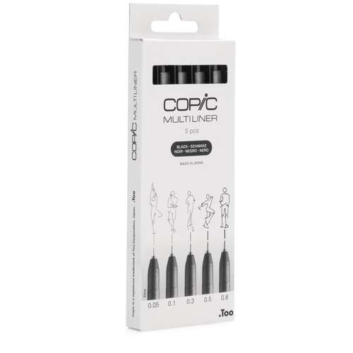COPIC® Multiliner 5er-Set, black