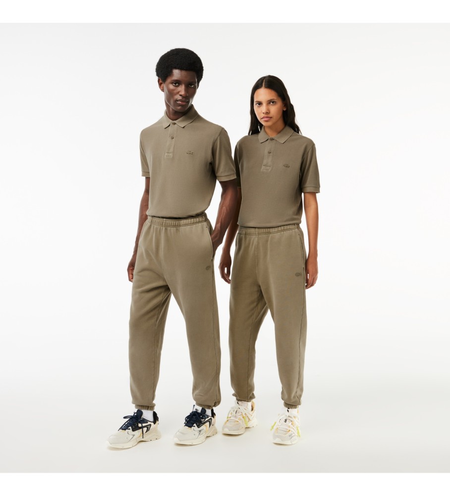 Calça de treino Lacoste verde em fleece