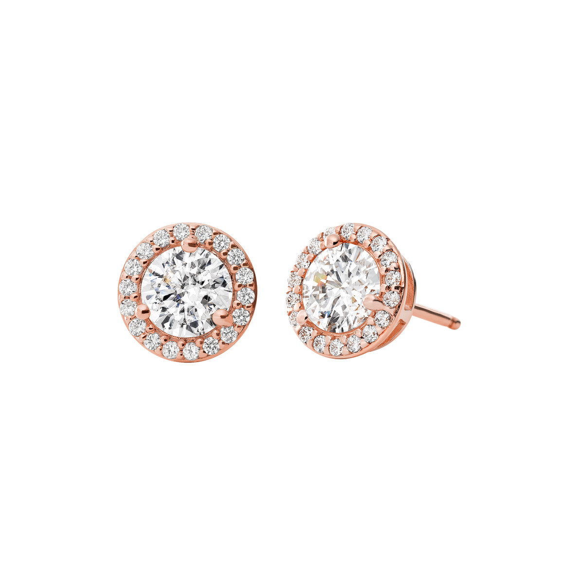 Boucles d'oreilles MICHAEL KORS argent 925 rosé zirconias
