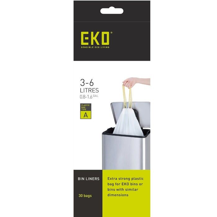 720st EKO Afvalzak type A 3 - 6 liter Doos 24 x 30 zakken (8713631992966)
