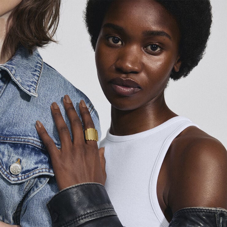 Pilgrim LAUREL recycled ring gold-plated Guld