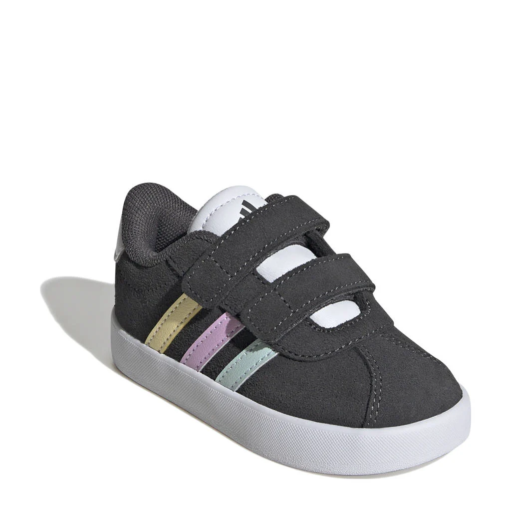 adidas VL Court 3.0 sneakers zwart/wit/geel/turquosie