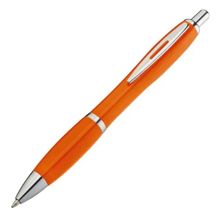 Macma Kugelschreiber mit Metallclip, orange, 25 Stück