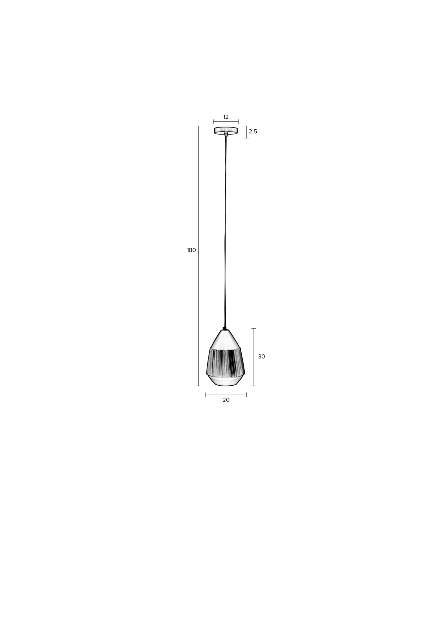 Rein Living hanglamp Aysa Rein Living Aysa Hanglamp Lang Zand