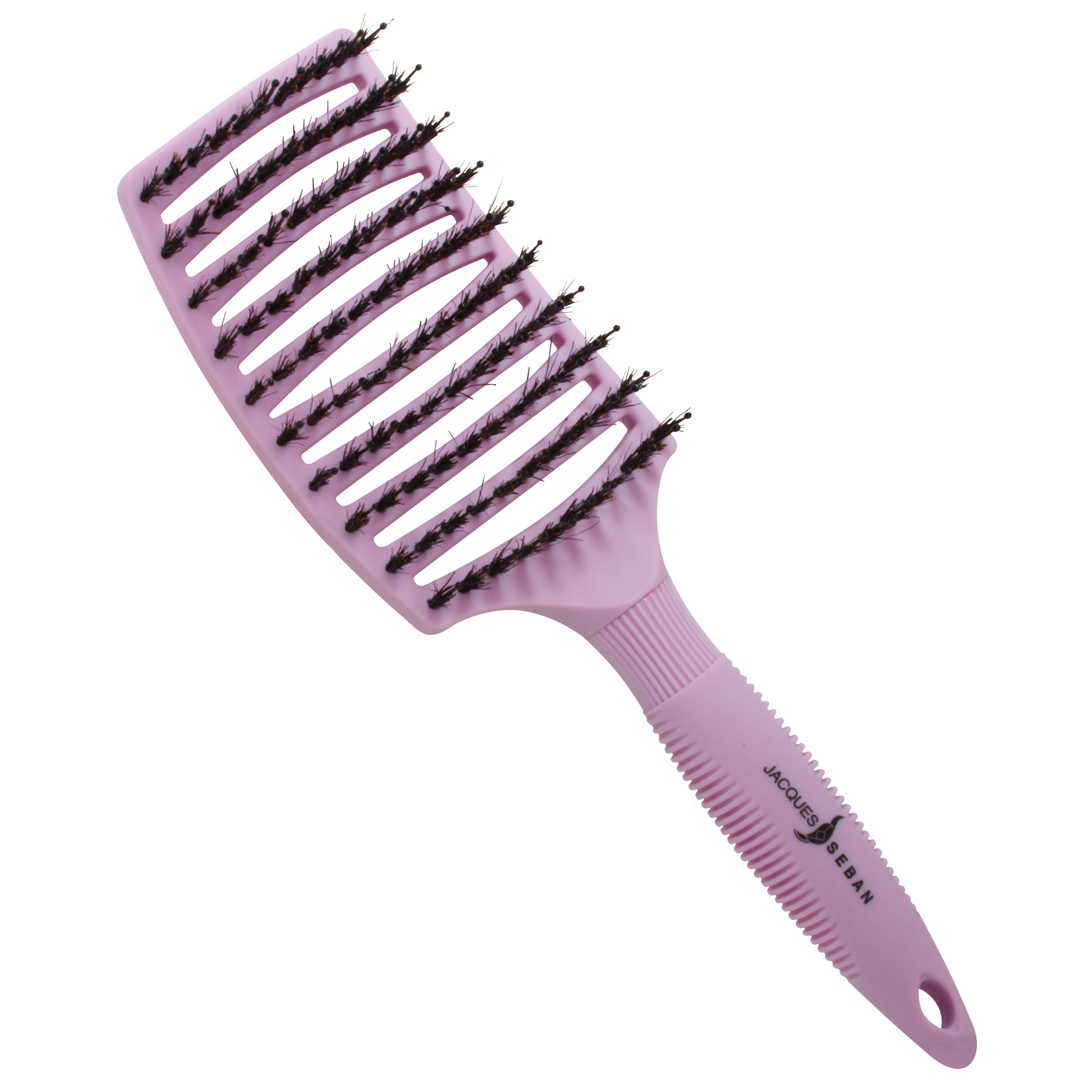 Brosse Démêlante courbe Sanglier/Nylon Violet Jacques Seban